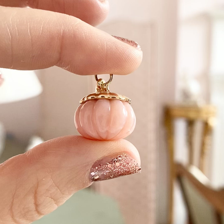 Wren 9ct Gold Pink Opal  Necklace