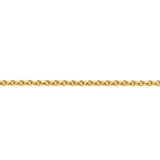14ct Yellow Gold Diamond Cut Flat Cable Chain