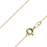 18ct Gold Diamond Cut Trace Chain