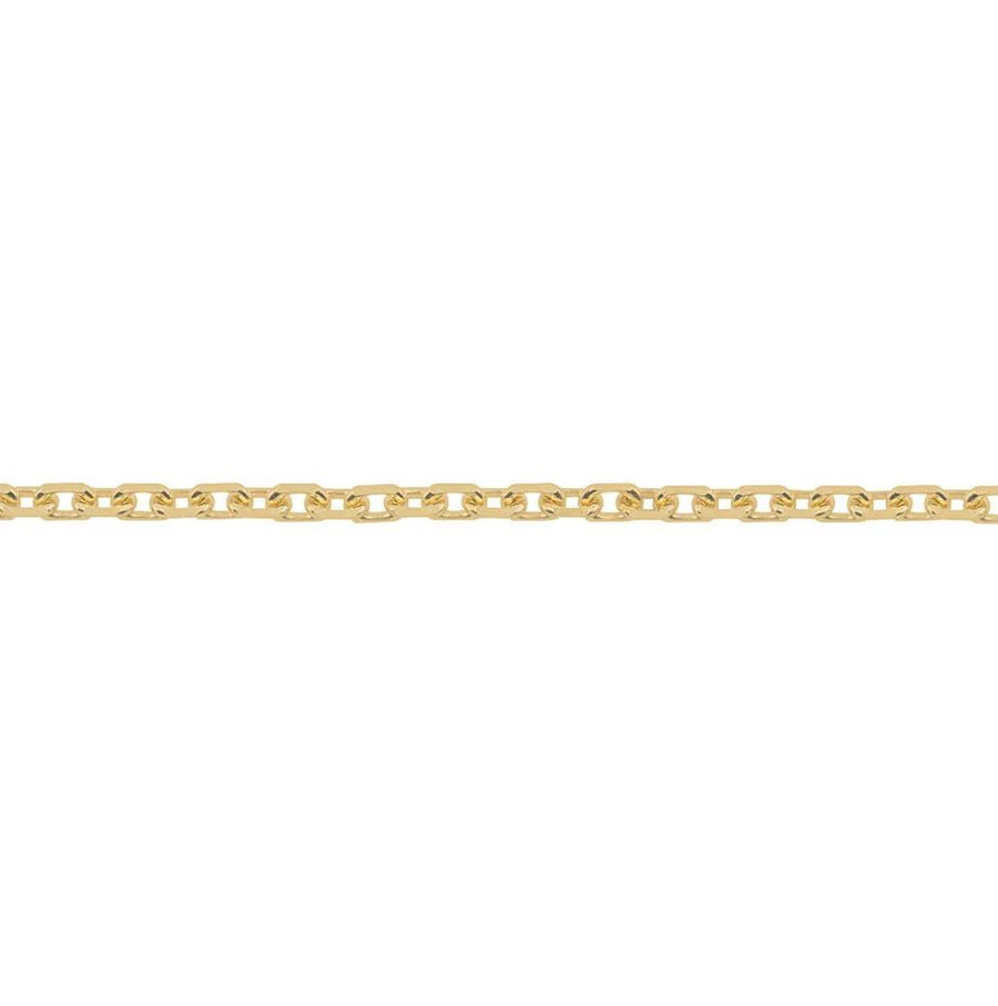 18ct Gold Diamond Cut Trace Chain