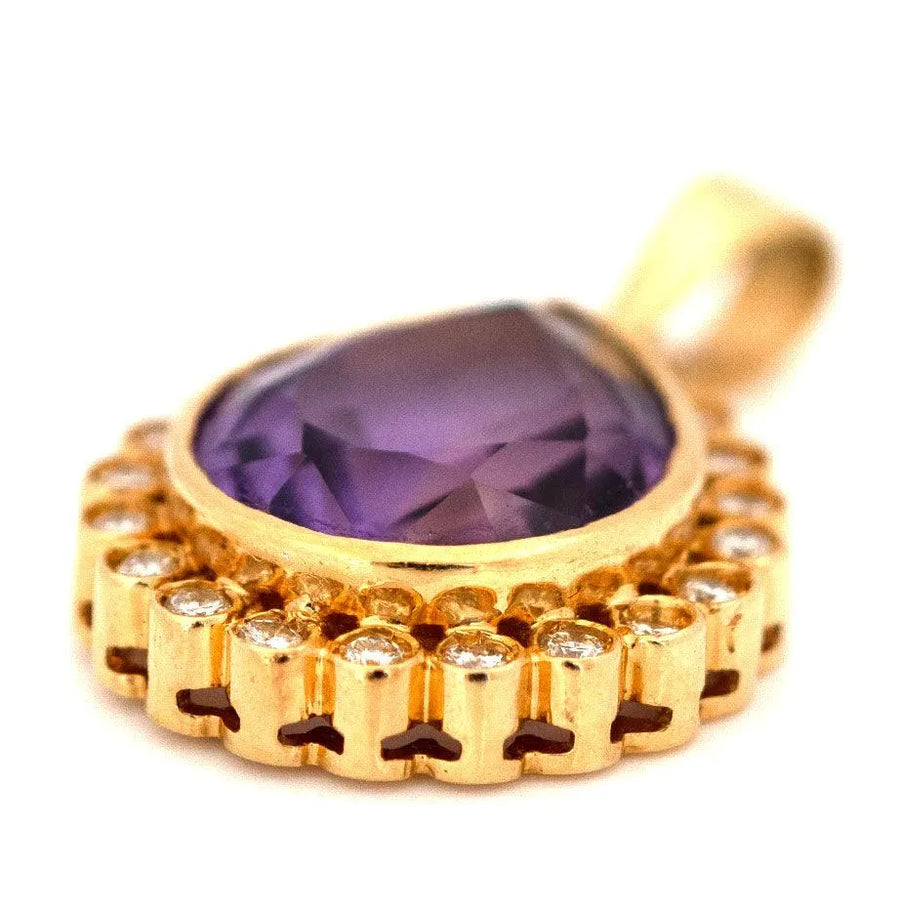 2000 Necklaces Pear Cut Ametrine 0.63ct Diamond 18ct Gold Earrings Mayveda Jewellery