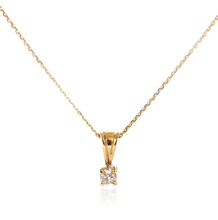 Antique Victorian Diamond 18ct Gold Necklace - Mayveda Jewelry