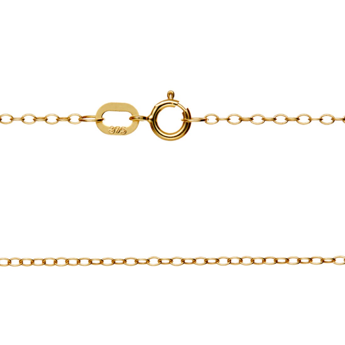 Cadena fina Belcher de oro de 9 quilates