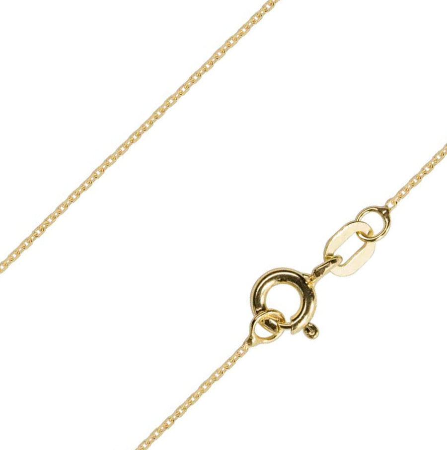 18ct Gold Diamond Cut Trace Chain - Mayveda Jewelry