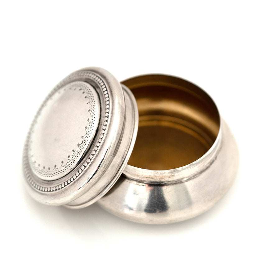 Antique 1919 Silver Gilt Pot - Mayveda Jewelry