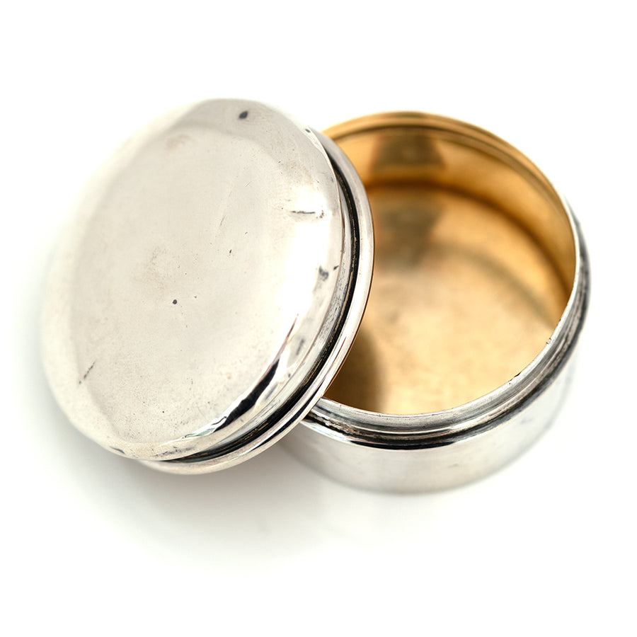 Antique 1900 Silver Gilt Pot - Mayveda Jewelry