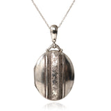 Antique 1883 Silver Locket Necklace