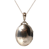 Antique 1883 Silver Locket Necklace