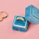 Antique 1899 Opal Diamond 18ct Gold Ring