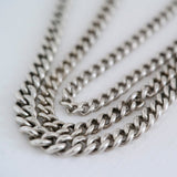 Antique 1908 Sterling Silver Albert Watch Chain Bracelet