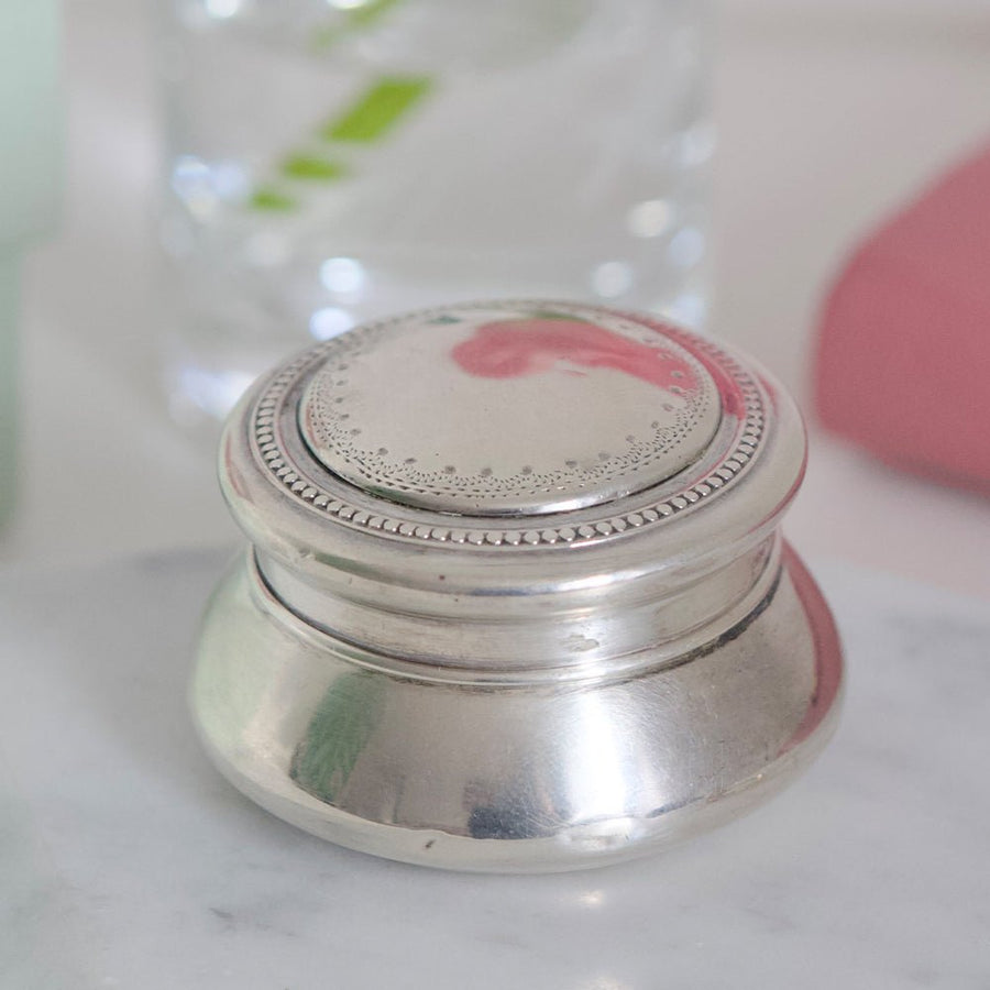 Antique 1919 Silver Gilt Pot