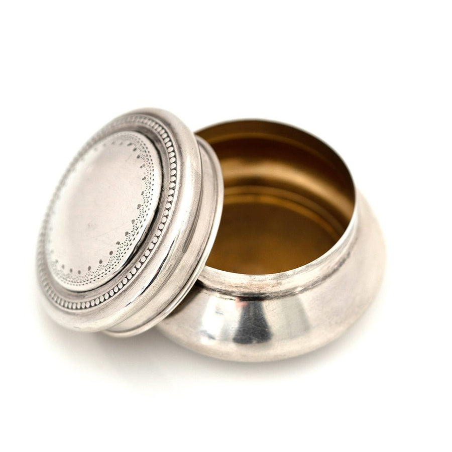 Antique 1919 Silver Gilt Pot