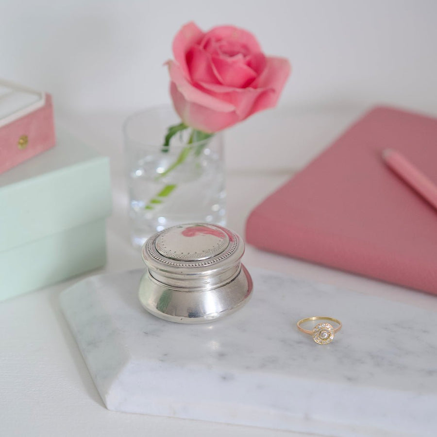 Antique 1919 Silver Gilt Pot