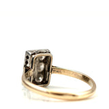 Antique Art Deco Rectangular Diamond 18ct Gold Ring