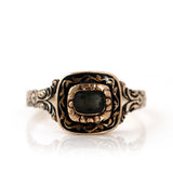 Antique c.1860–1880 Victorian Gold Enamel Mourning Ring