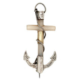 Antique c.1870s Victorian Agate Anchor Brooch & Pendant
