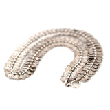 Antique c.1880s Victorian Silver Scalloped Collar Necklace