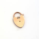 Antique c.1900s 9ct Rose Gold Padlock Necklace