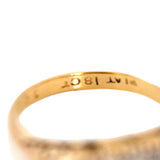 Antique Diamond Five - Stone 18ct Gold Platinum Ring