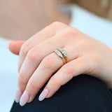 Antique Diamond Five - Stone 18ct Gold Platinum Ring
