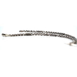 Antique Double Albert Watch Silver Chain