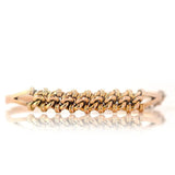 Antique Edwardian Knotted 15ct Bangle Bracelet