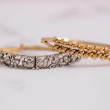 Antique Edwardian Knotted 15ct Bangle Bracelet