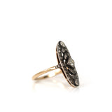 Antique Edwardian Platinum 18ct Gold Diamond Ring
