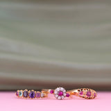 Antique Edwardian Ruby Diamond 18ct Gold Ring
