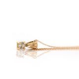 Antique Victorian 0.15ct Diamond 18ct Gold Necklace