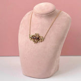 Antique Victorian 9ct Gold Garnet Necklace
