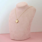 Antique Victorian 9ct Gold Heart Locket Necklace