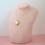 Antique Victorian 9ct Gold Heart Locket Necklace