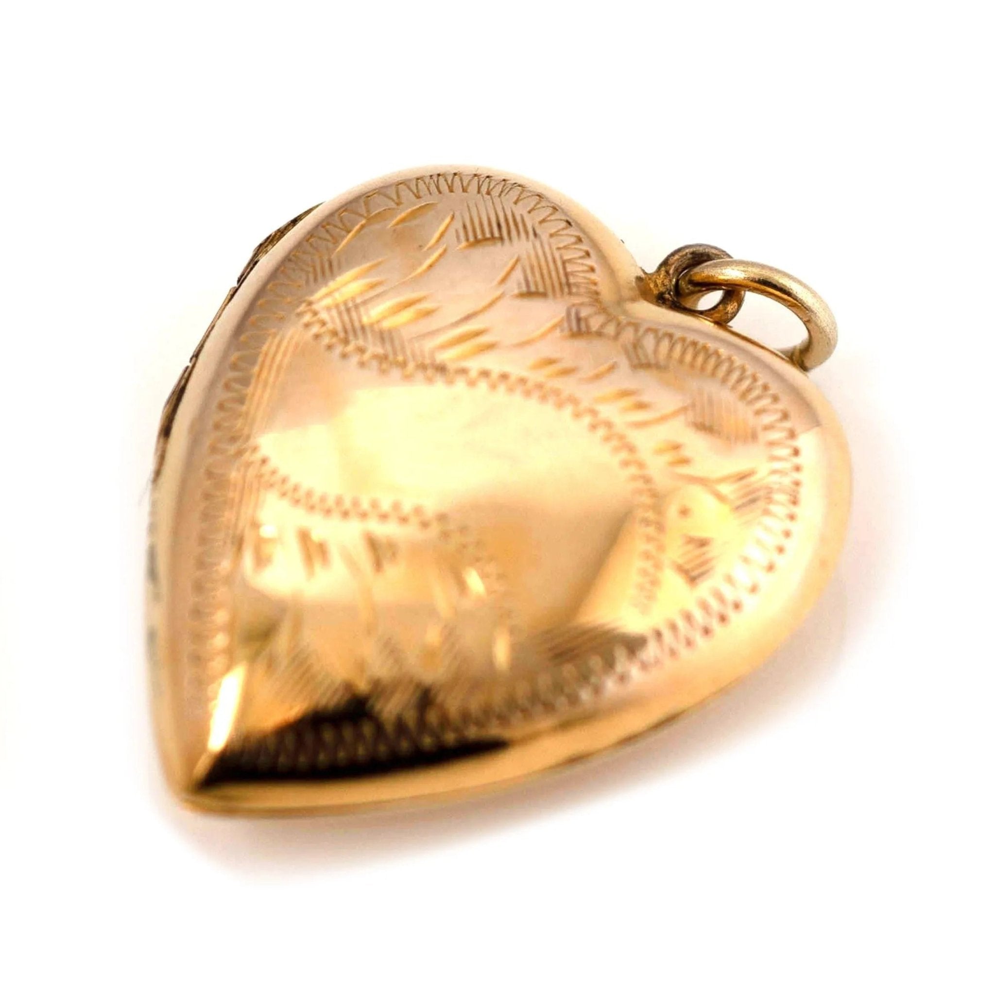 Antiguo Collar de Oro de 9 Quilates Victoriano con Colgante de Corazón, view 7