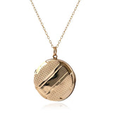 Antique Victorian 9ct Gold Round Locket Necklace