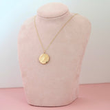 Antique Victorian 9ct Gold Round Locket Necklace