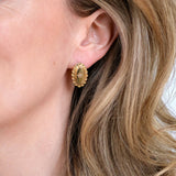 Antique Victorian 9ct Gold Star Diamond Earrings