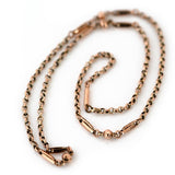 Antique Victorian 9ct Rose Gold Chain Necklace