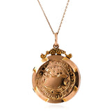 Antique Victorian 9ct Rose Gold Locket Necklace