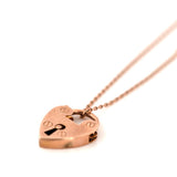 Antique Victorian 9ct Rose Gold Padlock Necklace