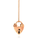 Antique Victorian 9ct Rose Gold Padlock Necklace
