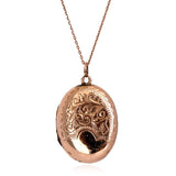 Antique Victorian 9ct Rose Gold Victorian Locket Necklace