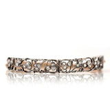Antique Victorian Diamond Flower 15ct Gold Bracelet