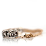 Antique Victorian Diamond Flower 15ct Gold Bracelet