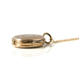 Antique Victorian Double Sided Gold Locket Necklace