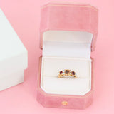 Antique Victorian Garnet & Opal 15ct Gold Ring