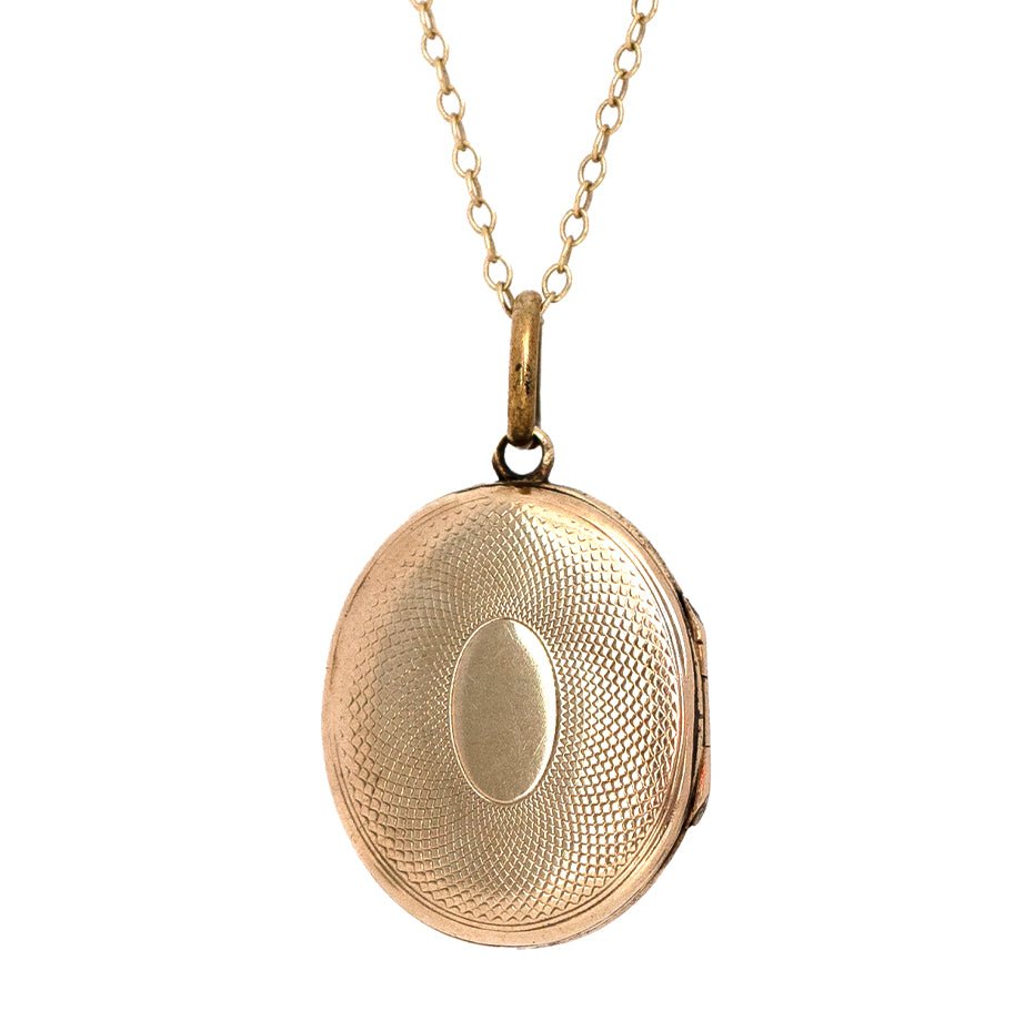 Antiguo Collar Victoriano de Locket de Oro Amarillo de 9ct con Pelo de Duelo, view 2