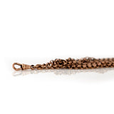 Antique Victorian Rolled Gold Long Guard Chain Necklace