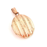 Antique Victorian Rolled Gold Oval Locket Necklace
