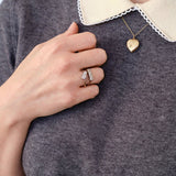 Art Deco 1920s Old Cut Diamond 9ct Gold Ring